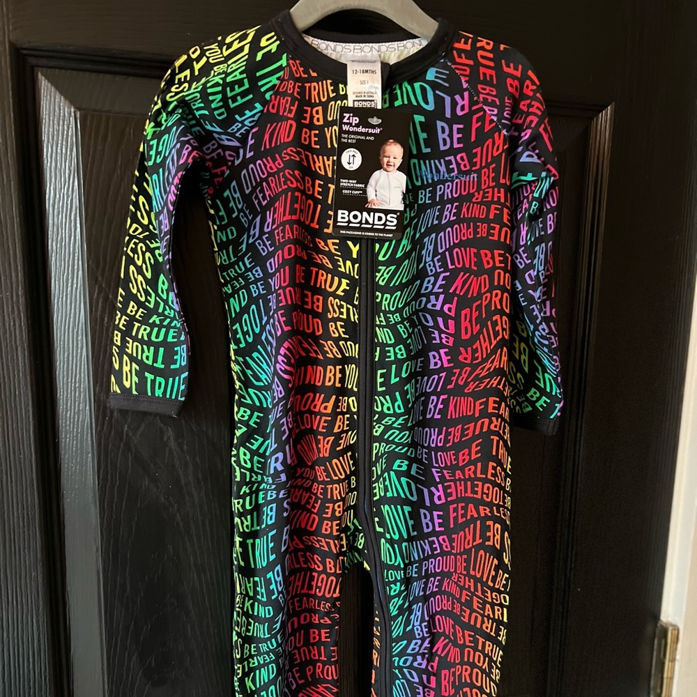 New Bonds Wondersuit Footie - Pride